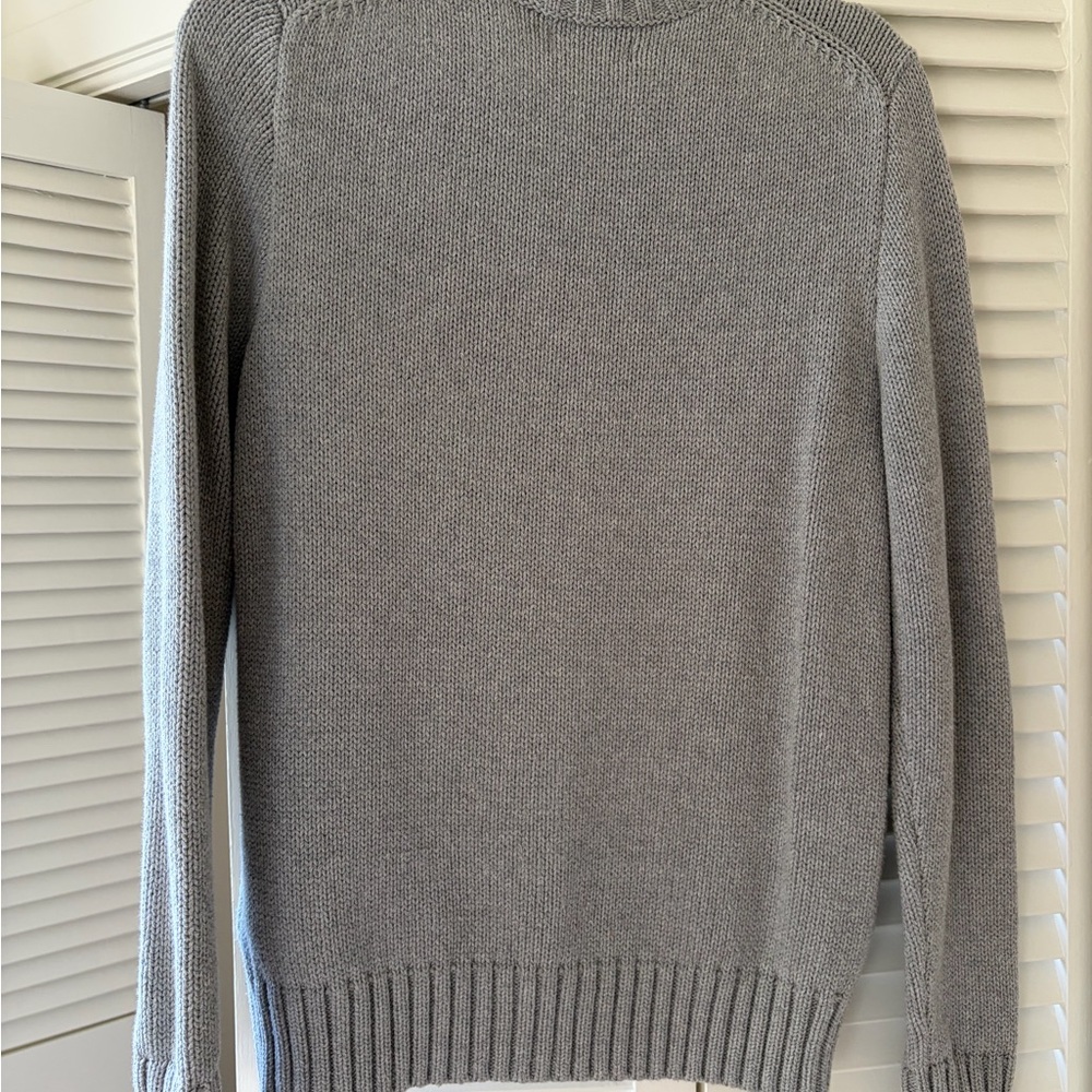 Polo by Ralph Lauren Gray Crewneck Sweater with Flag - Picture 2 of 3